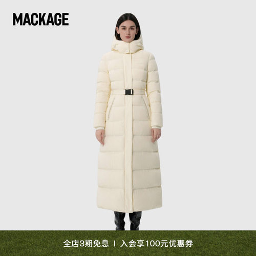 MACKAGE长款保暖女士简约羽绒服