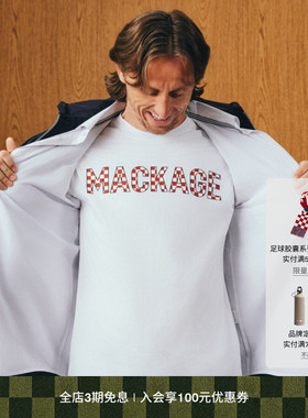 【足球胶囊系列】MACKAGE男女同款TEE-PCR休闲印花LOGO短袖T恤
