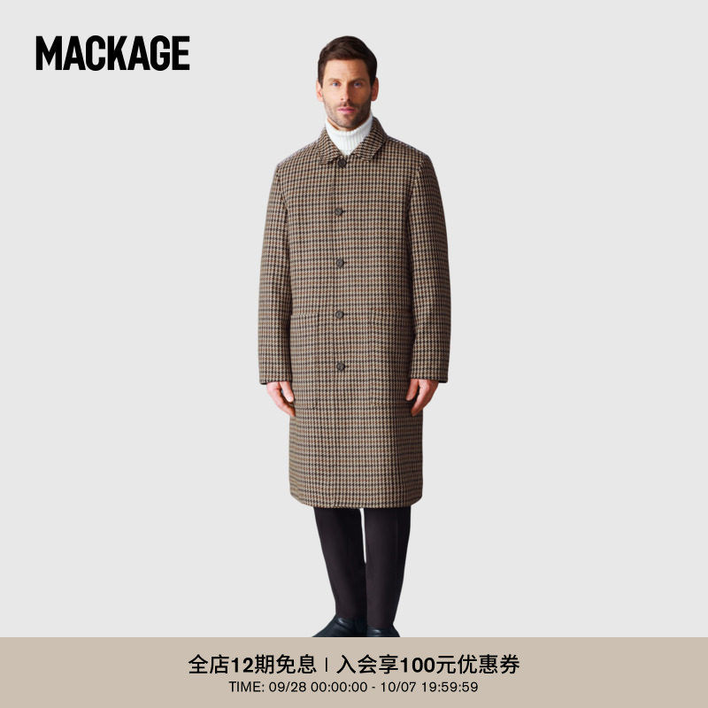 MACKAGE男士 RALPH-HT 双面穿时尚休闲帅气长款大衣