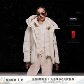 CYRAH 拼接加厚保暖防寒经典 时尚 MACKAGE女士 修身 羽绒服外套上衣