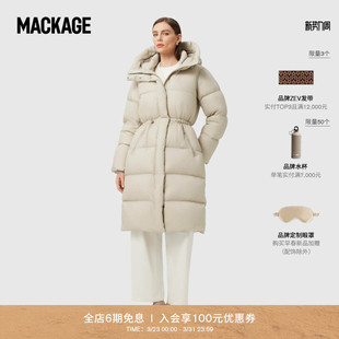时尚 MACKAGE女士 收腰显瘦经典 SW长款 泡芙羽绒服外套上衣 ISHANI