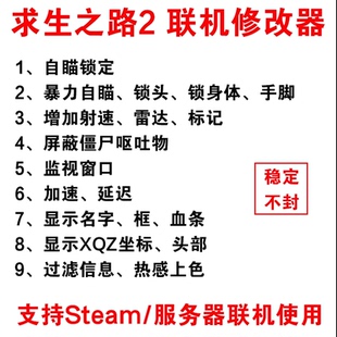 Left4Dead2求生之路2辅助永久联机steam联机修改器RPG服务器辅助