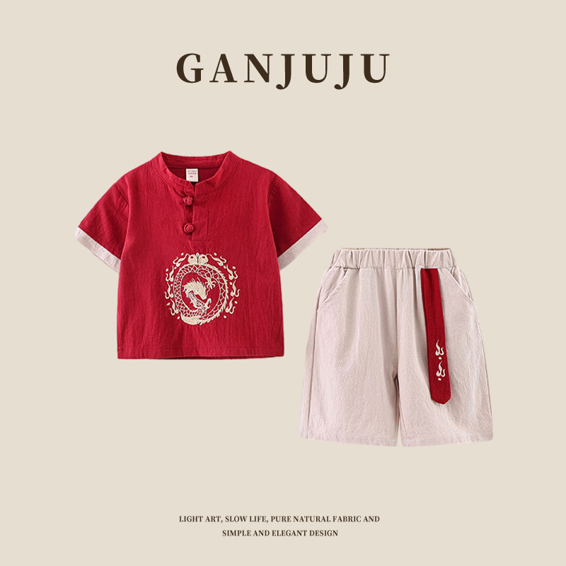 男童常规夏男唐装汉服图片