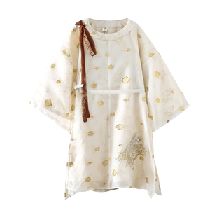 中国风童装男童汉服夏季薄款儿童唐装宝宝复古套装男孩古装表演服