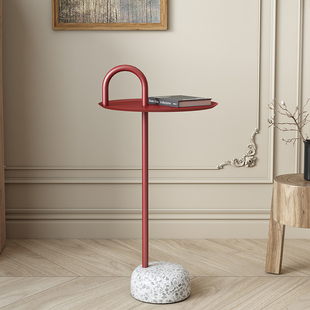 轻奢高级感客厅沙发边几可移动圆形小茶几卧室小型桌子床头柜替代