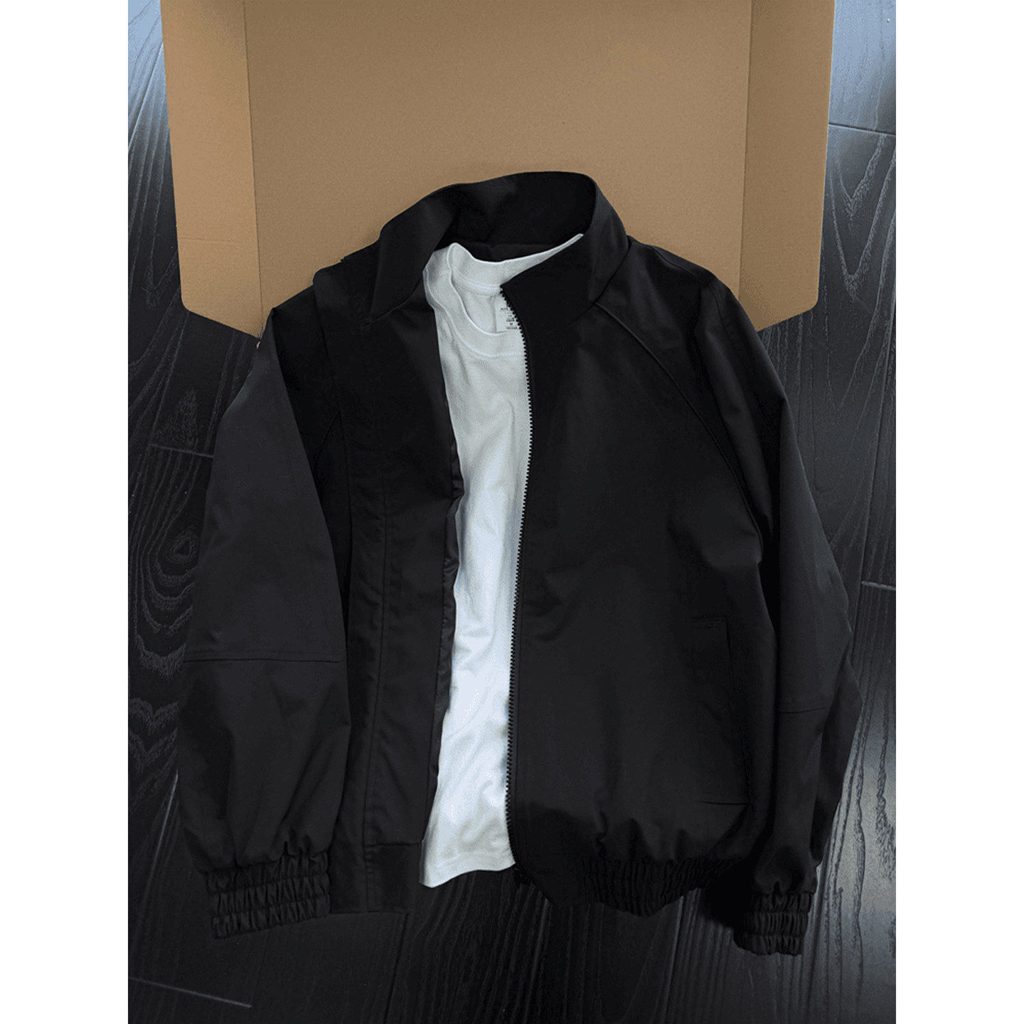 棕色美式解构飞行夹克男款春季穿搭美拉德短款外套立领工装棒球服