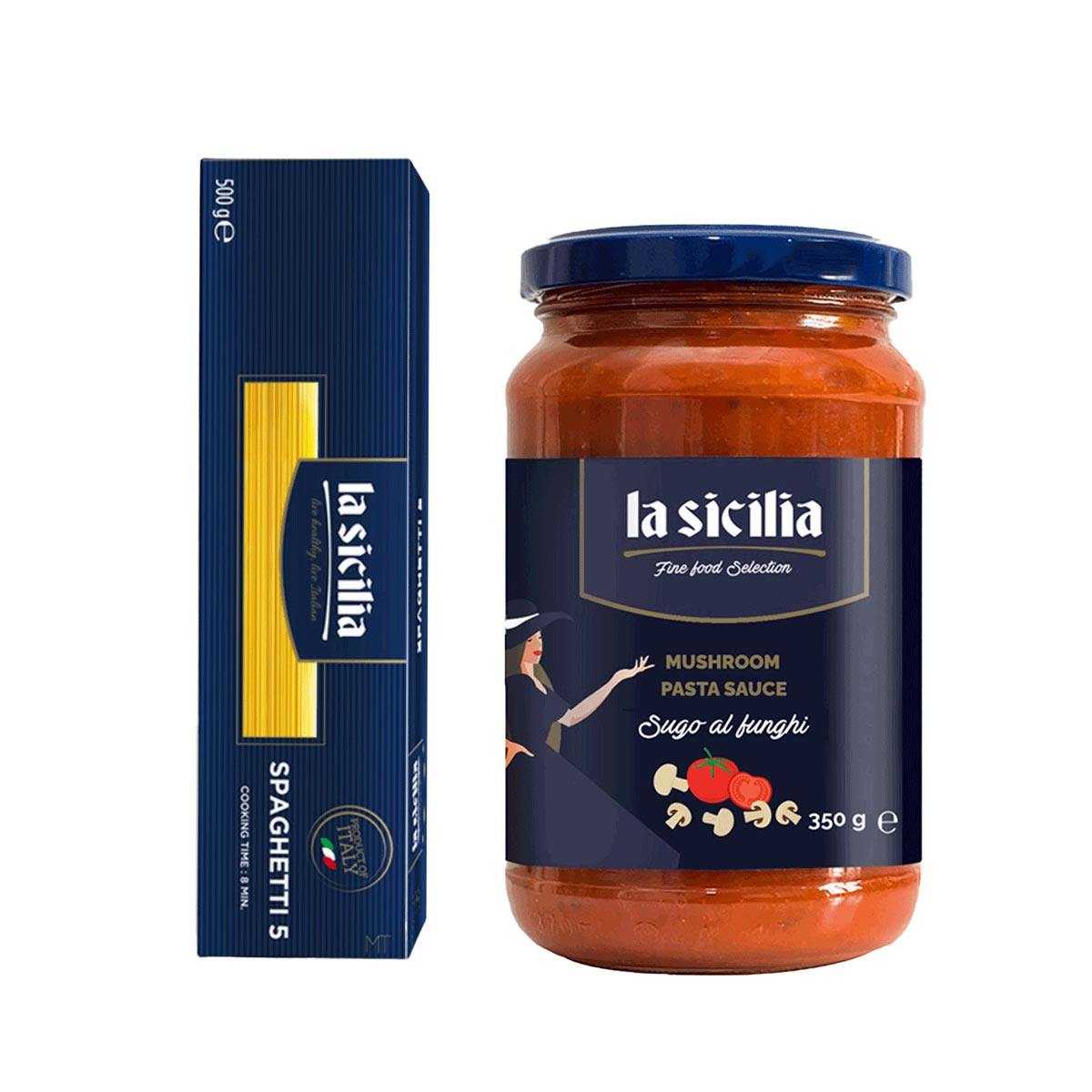 辣西西里la sicilia5#传统直条形意大利面意面酱