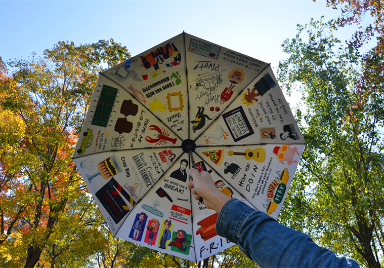 【自制】老友记周边复古印花central perk遮阳防晒upf50晴雨伞|ruв категории начало ежедневно, зонтик/дождь/дождь/водостойкость, зонтик - от Buy2taobao.com для оказания профессиональной услуги покупки агента Taobao