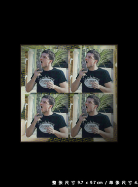 MEMES舔屏表情包 磨砂膜PVC防水DIY贴纸笔记本电脑行李箱手机贴纸