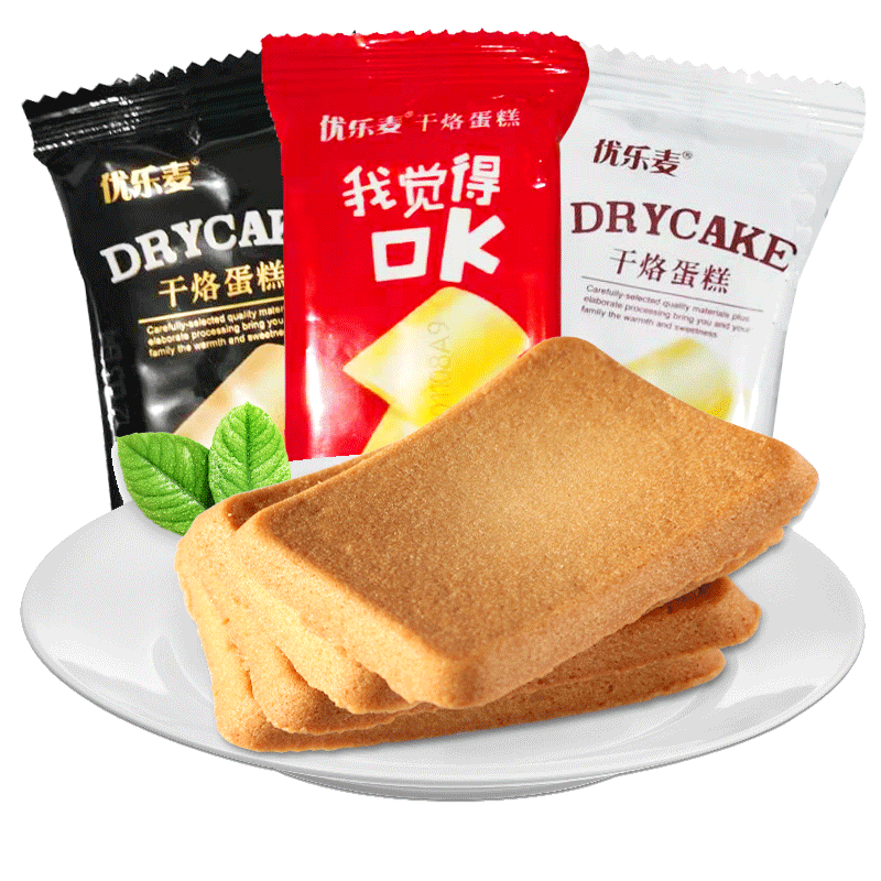 优乐麦5斤干烙蛋糕整箱实惠