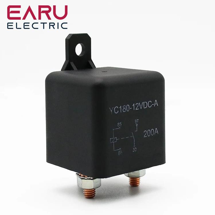 大电流汽车继电器(短时间负载)12V24V48V60V直流总电源启动4脚5脚