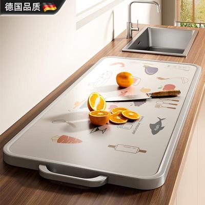 德国新款菜板防霉抗菌家用食品级双面不锈钢切菜砧板案板厨房专用