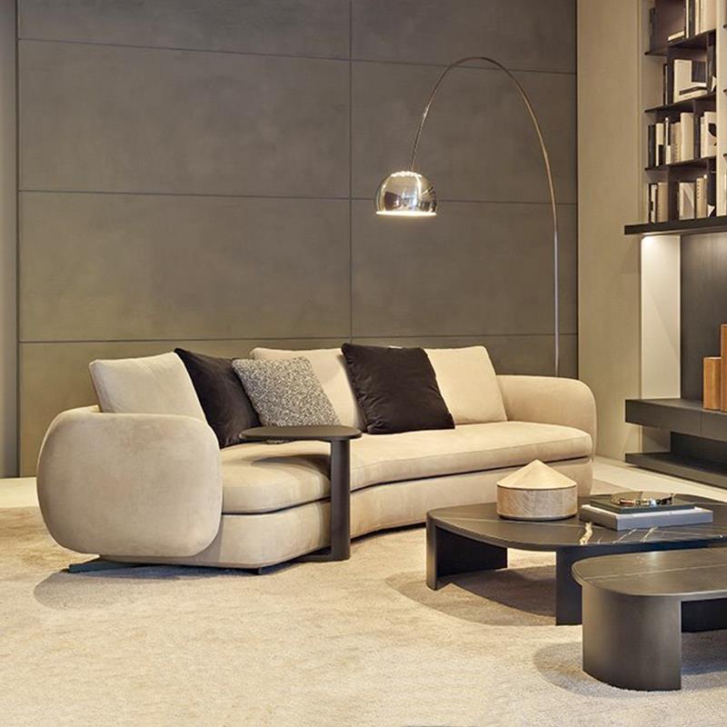 Poliform沙发布艺客厅大小户型弧形异形直排转角意式极简新款简易