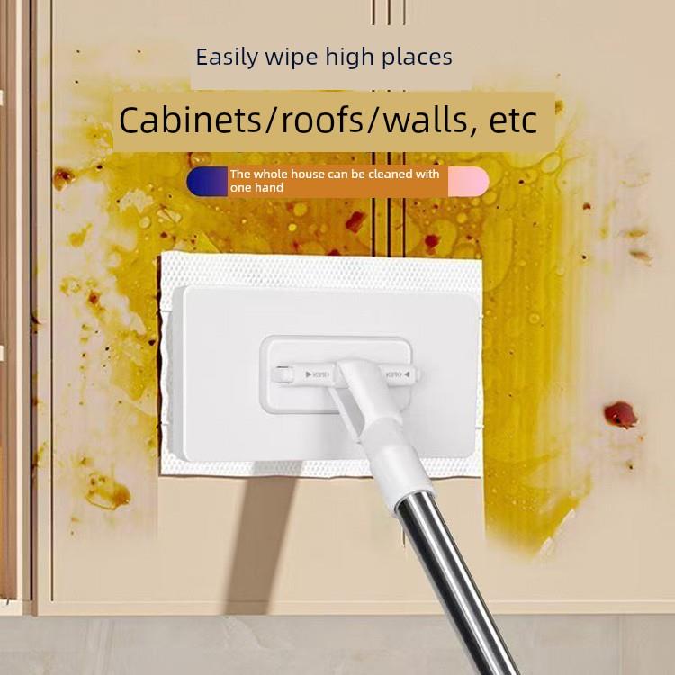 洗脸平板免手拖把拖地家用抹布二次洗脸毛巾自动使用静电懒除尘