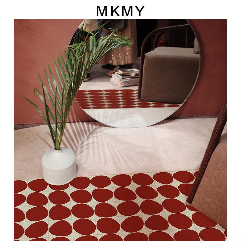 花砖几何ins入户地垫防水进门地毯轻奢脚垫免洗门口门垫pvc可裁剪