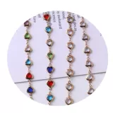 Медная цепь, стеклянная лента, цирконий, ожерелье и браслет, цепочка, аксессуар, аксессуары, 6мм, «сделай сам»