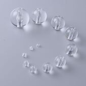 diy手工串珠材料亚克力透明光珠珠帘珠串珠 门帘圆珠子4 30mm白色