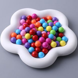 12MM无孔珠diy饰品配件光滑糖果彩色拍摄道具实心亚克力珠子