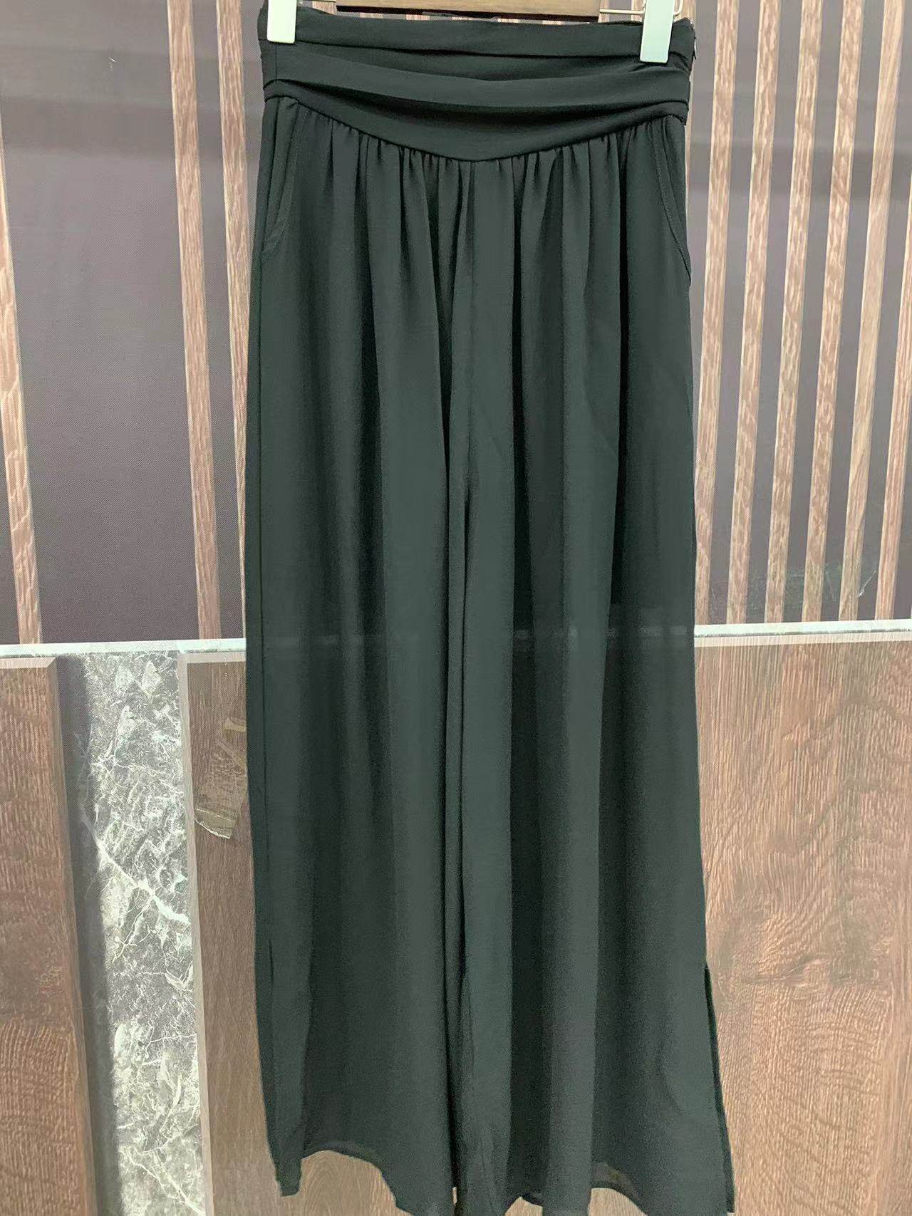 【白米儿粉丝专享】深圳南油高定设计师款真丝裙裤-72417