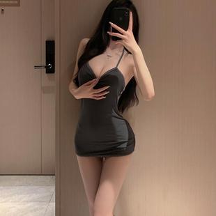 女士蕾丝无痕 开档低腰透气透明火辣三角裤 女生免穿脱方便内裤 大码