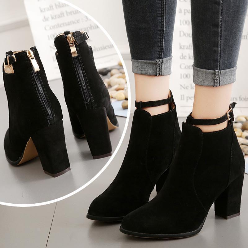 2024 winter women boots ladies high heels waterproof shoes