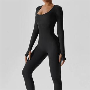 大佬男内衣 瑜伽紧身提臀弹女装 塑身运动健身cd变装 伪娘连体衣大码