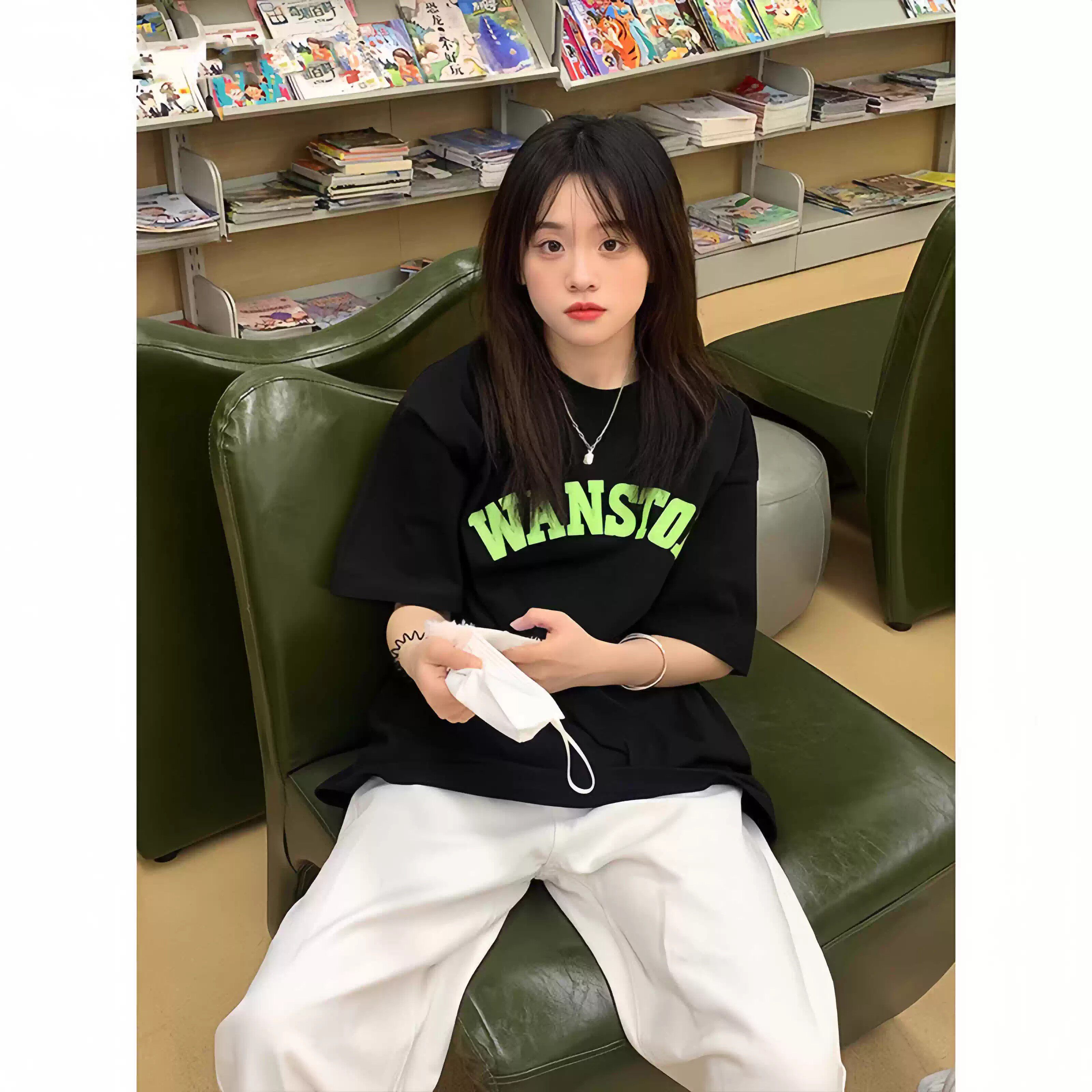 潮牌美式重磅纯棉短袖t恤女夏2026新款爆款宽松百搭半袖学生上衣