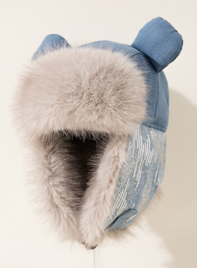 不灵不灵~大耳朵可爱雷锋帽女加厚护耳帽骑车防风防寒东北旅游帽