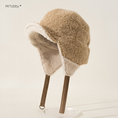 里外绒护耳帽女加厚保暖冬季防风