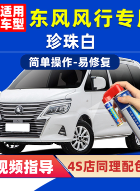 东风风行珍珠白色补漆笔菱智S50车漆划痕修复星海V9游艇T5自喷漆