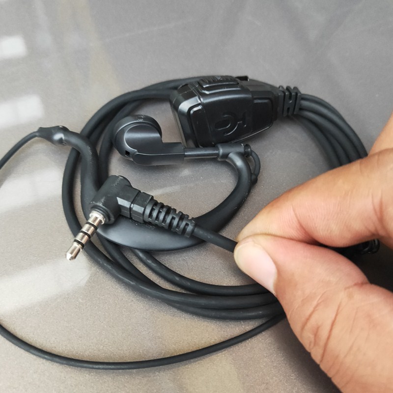 对讲机耳机 Y头接口标准威泰克斯八重洲机耳挂式柔韧优质材料包邮