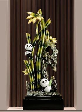 新中式节节高升招财富贵竹子摆件客厅旺宅电视柜装饰办公室装饰品