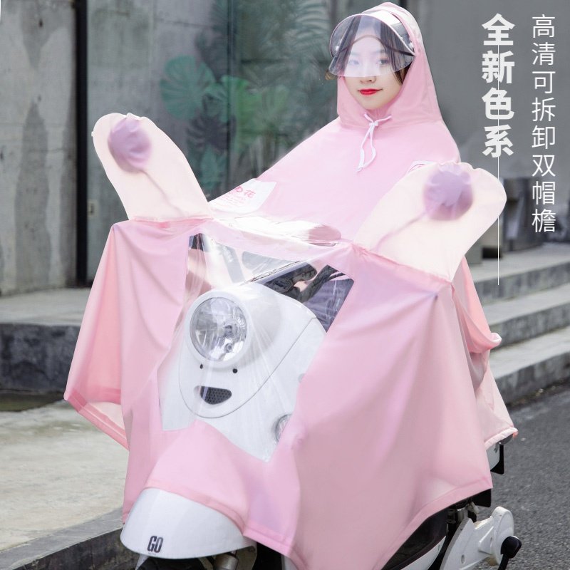 雨衣电动车长款全身防暴雨女单人夏季骑行2021新款摩托电瓶车雨披