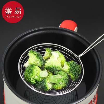 不锈钢漏勺A1pq801-家用厨房不锈钢捞勺捞面饺子过滤漏网笊篱漏勺