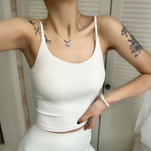 一体胸垫运动背心女性感吊带美背健身内衣普拉提防震聚拢瑜伽文胸