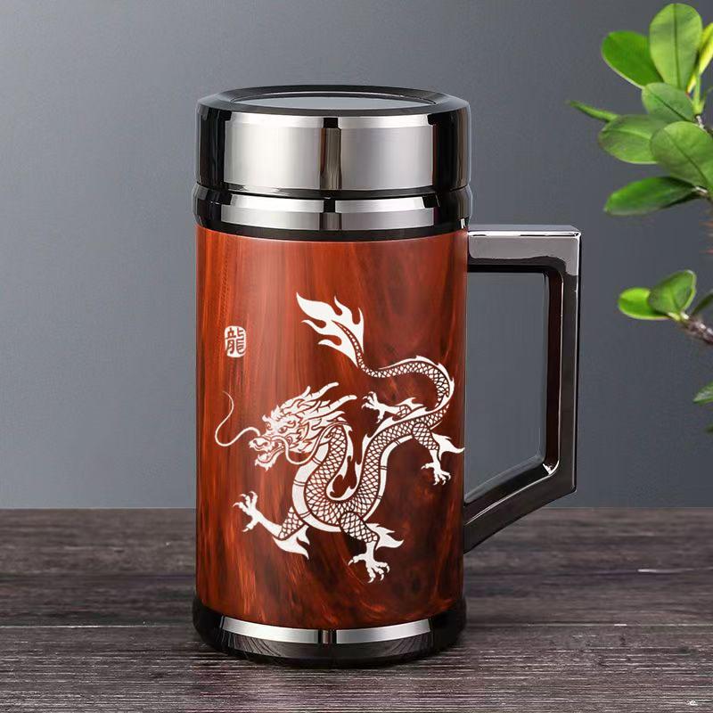 紫砂杯泡茶保温杯大容量刻字LOGO