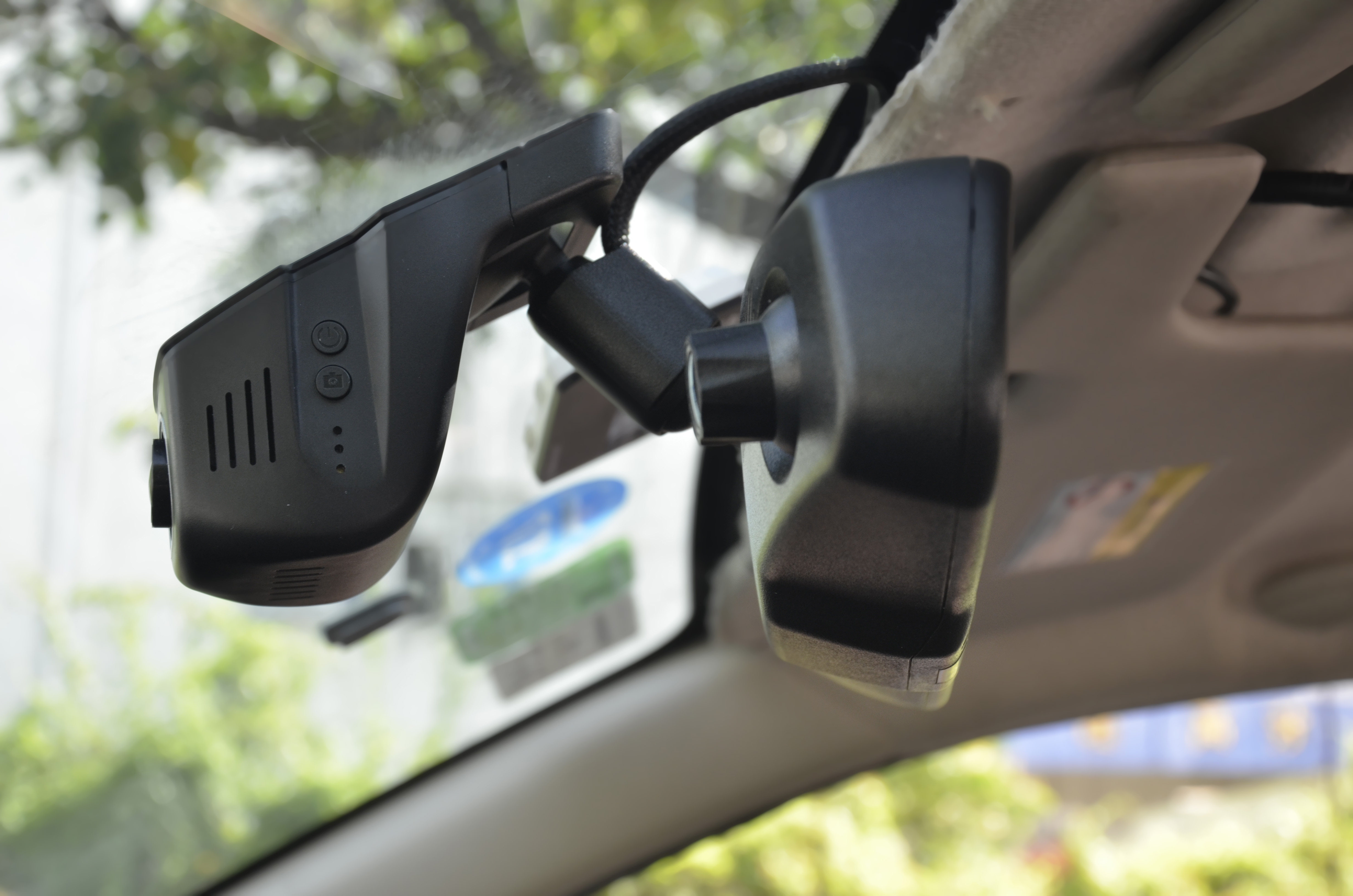 360度全景行车记录仪24小时停车监控免安装无线高清红外夜视双录