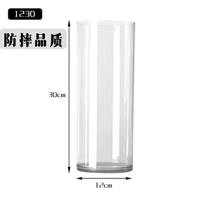 花瓶摆件客厅插花玻璃透明水养防摔高级感亚克力富贵竹水培大