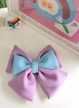 金彭su7装饰紫色蝴蝶结金鹏电动三轮车配饰可爱公仔装饰品小配件