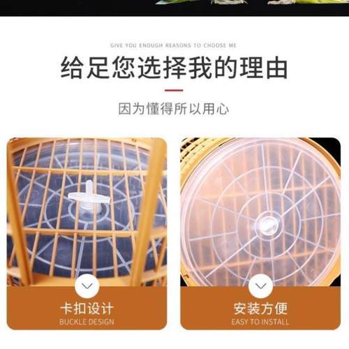 画眉鸟笼接粪盘圆形鸟笼底盘防漏撒鸟笼接屎托盘塑料画眉鸟笼配件