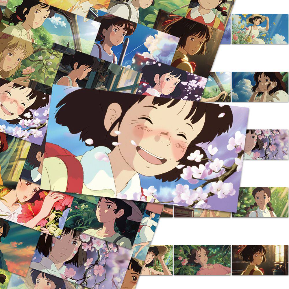 宫崎骏贴纸动漫女孩卡通可爱拉杆行李箱手机壳电脑平板水杯防水贴