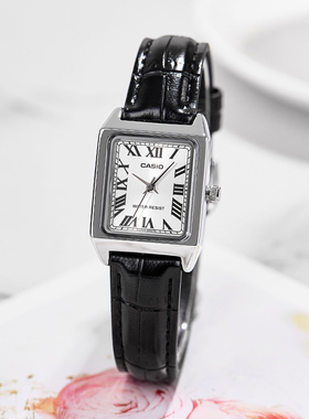 正品卡西欧手表女复古小方块时尚石英女表学生表v007海外直邮