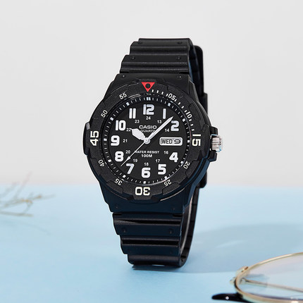 卡西欧手表男学生运动防水男士指针手表MRW-200H海外直邮