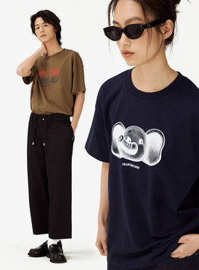 HEARTBECKON 赫贝蔻【探索有趣】大耳朵2.0小狗小象纯棉短袖T恤夏