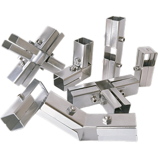 沛晴 30X30不锈钢管夹连接扣镀锌管连接件方管固定扣件接管夹器