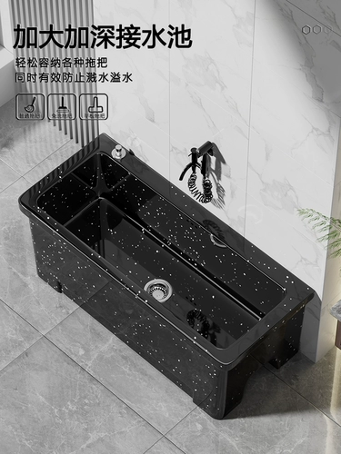 唯雅士 Очень большой черный керамический бассейн для бассейна ванная комната бассейн бассейн бассейн Специальный бассейн для бассейна швабры