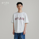 华人青年夏季 刺绣t恤潮牌男女纯棉宽松国潮情侣装 新款 贴布短袖