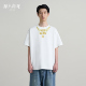 华人青年项链数码 夏装 印花短袖 T恤男女街头设计感休闲圆领半袖