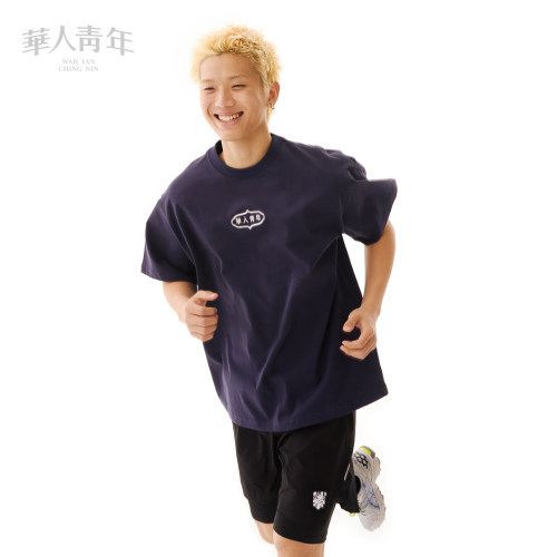 华人青年复古小LOGO印花短袖2026春夏男女休闲百搭运动T恤潮牌
