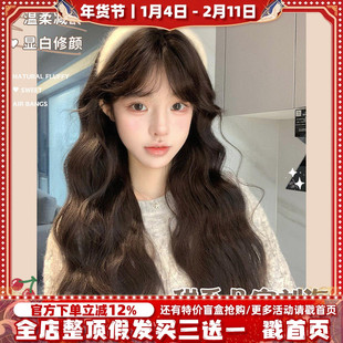 哼唧假发女日常自然几字刘海可爱羊毛卷lolita全头套式
